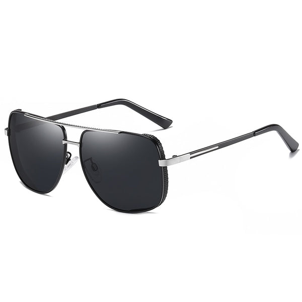 Men's Polarized Aviator 'Crud Blazer' Metal Sunglasses