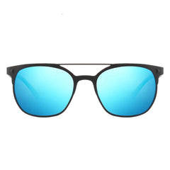 Men's Polarized Square 'Greek Islands' Metal Sunglasses