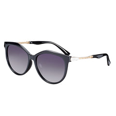 Women's Polarized Cat Eye 'Angel Powder' Plastic Sunglasses