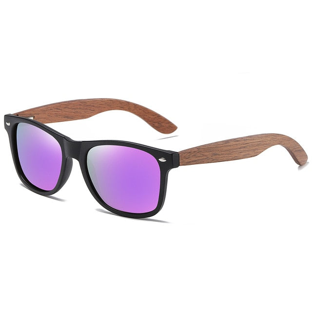 Men's Polarized Wayferer 'Cat Friend' Wooden Sunglasses