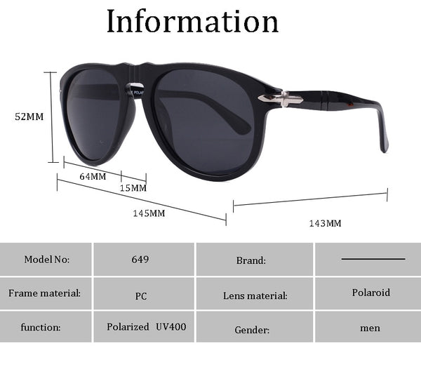 Men's Polarized Aviator 'Racing Club Men' Plastic Sunglasses