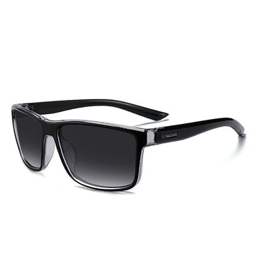 Men's Polarized Rectangular 'Dutch' Plastic Sunglasses