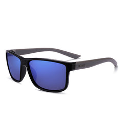 Men's Polarized Rectangular 'Dutch' Plastic Sunglasses