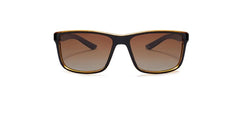 Men's Polarized Rectangular 'Dutch' Plastic Sunglasses