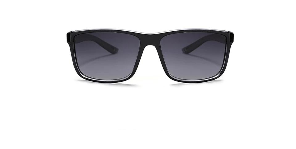 Men's Polarized Rectangular 'Dutch' Plastic Sunglasses