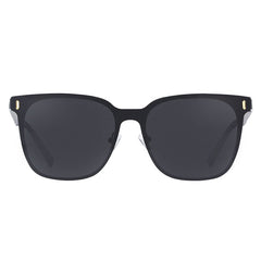 Unisex Square Polarized 'Moody Mind' Metal Sunglasses