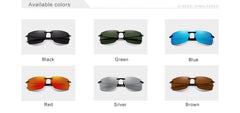 Men's Rimless Rectangular 'Battleship' Plastic Sunglasses