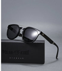 Men's Polarized Oval 'Dragon Men' Plastic Sunglasses