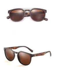 Men's Polarized Oval 'Dragon Men' Plastic Sunglasses