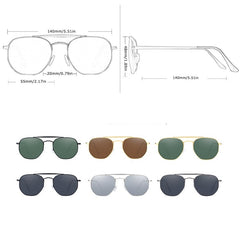 Men's Polarized Pilot 'The Guard Men' Metal Sunglasses