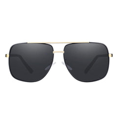 Men's Polarized Square 'V12' Metal Sunglasses