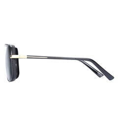 Men's Polarized Square 'V12' Metal Sunglasses