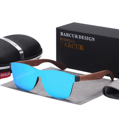 Men's Rimless Square 'Mr. Trecker' Plastic Sunglasses