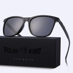 Men's Square Polarized 'Blue Beast' Plastic  Sunglasses