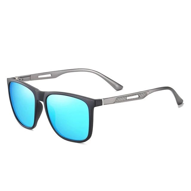 Men's Polarized Square 'Bruno Men' Metal Sunglasses