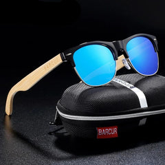 Men's Polarized Ova 'Dragon Men' Plastic Sunglasses