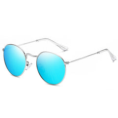 Women's Polarized Round 'Convertible' Metal Sunglasses