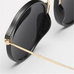 Women's Oval 'Little Bear' Metal Sunglasses