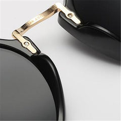 Women's Oval 'Little Bear' Metal Sunglasses