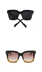 Women's Oversized Square 'Bessie White' Plastic Sunglasses