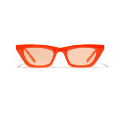 Women's Rectangular 'Ms. Fedelity' Plastic  Sunglasses