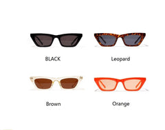 Women's Rectangular 'Ms. Fedelity' Plastic  Sunglasses