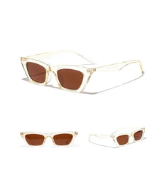 Women's Rectangular 'Ms. Fedelity' Plastic  Sunglasses