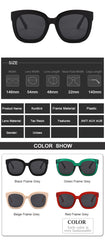 Women's Oversized Square 'Hater Blocker' Plastic Sunglasses