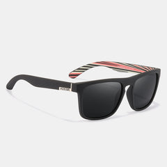 Men's Polarized Square 'Flags' Plastic Sunglasses