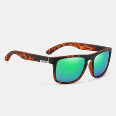 Men's Polarized Square 'Flags' Plastic Sunglasses