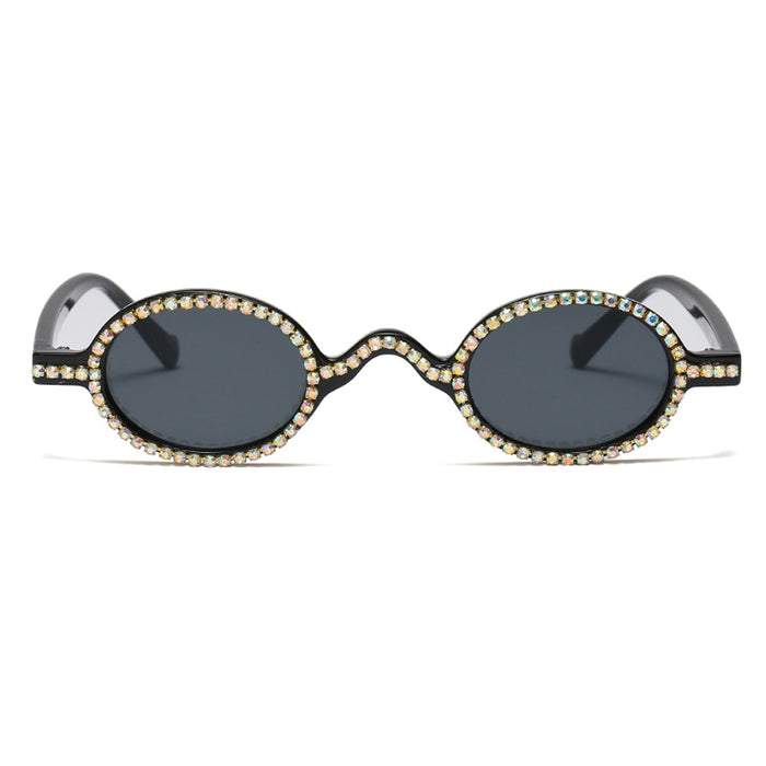 Women's Retro Small 'Diamond Star' Plastic Sunglasses