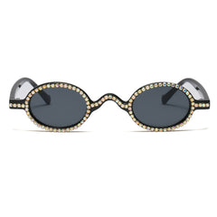 Women's Retro Small 'Diamond Star' Plastic Sunglasses