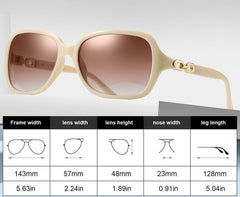 Women's Oversized Round 'Miss Fritter' Plastic Sunglasses