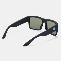 Men's Polarized Rectangular 'Goofy Foot' Plastic Sunglasses