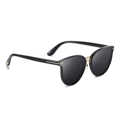 Women's Polarized Round 'Jet Setting' Plastic Sunglasses