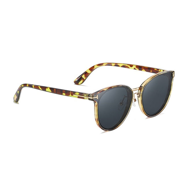 Women's Polarized Round 'Jet Setting' Plastic Sunglasses