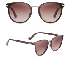 Women's Polarized Round 'Jet Setting' Plastic Sunglasses