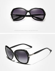 Women's Polarized Round 'Ella' Metal Sunglasses