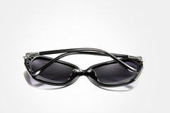 Women's Polarized Round 'Ella' Metal Sunglasses