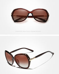 Women's Polarized Round 'Ella' Metal Sunglasses