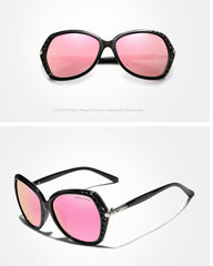 Women's Polarized Round 'Ella' Metal Sunglasses