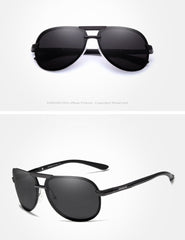 Men's Polarized Aviator Rimless 'Bogey' Metal Sunglasses