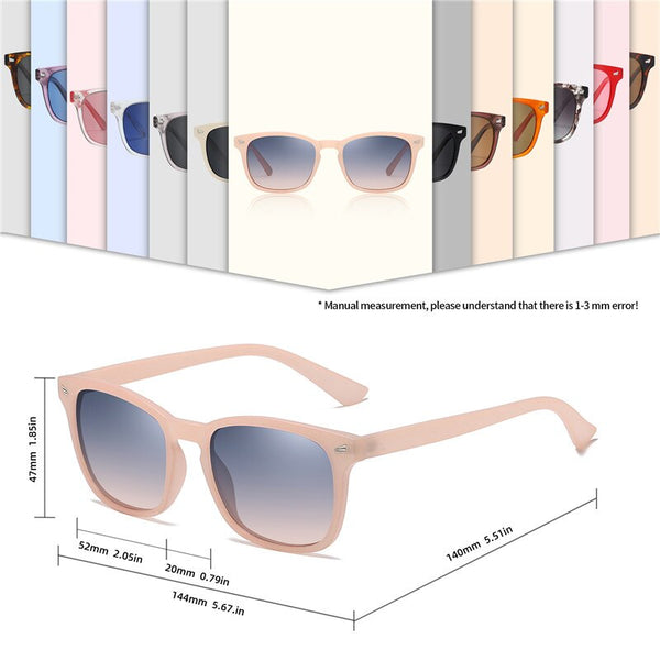 Women's Square Polarized 'Sun's Out' Plastic  Sunglasses