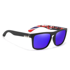 Men's Polarized Square 'Flags' Plastic Sunglasses