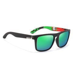 Men's Polarized Square 'Flags' Plastic Sunglasses