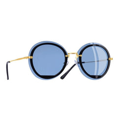 Women's Round Clear 'Oculus' Metal Sunglasses