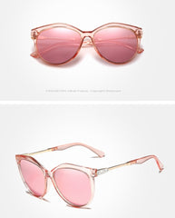 Women's Polarized Cat Eye 'Bermuda' Plastic Sunglasses