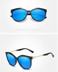 Women's Polarized Cat Eye 'Bermuda' Plastic Sunglasses