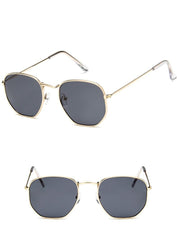 Women's  Hexagonal 'Special Some One' Metal Sunglasses