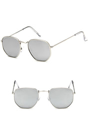 Women's  Hexagonal 'Special Some One' Metal Sunglasses